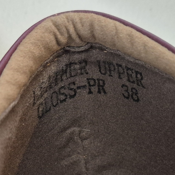 L'Artiste Spring Step GLOSS Wedge Heel Mary Jane Velcro Strap in Purple - Size 7 - Picture 13 of 16